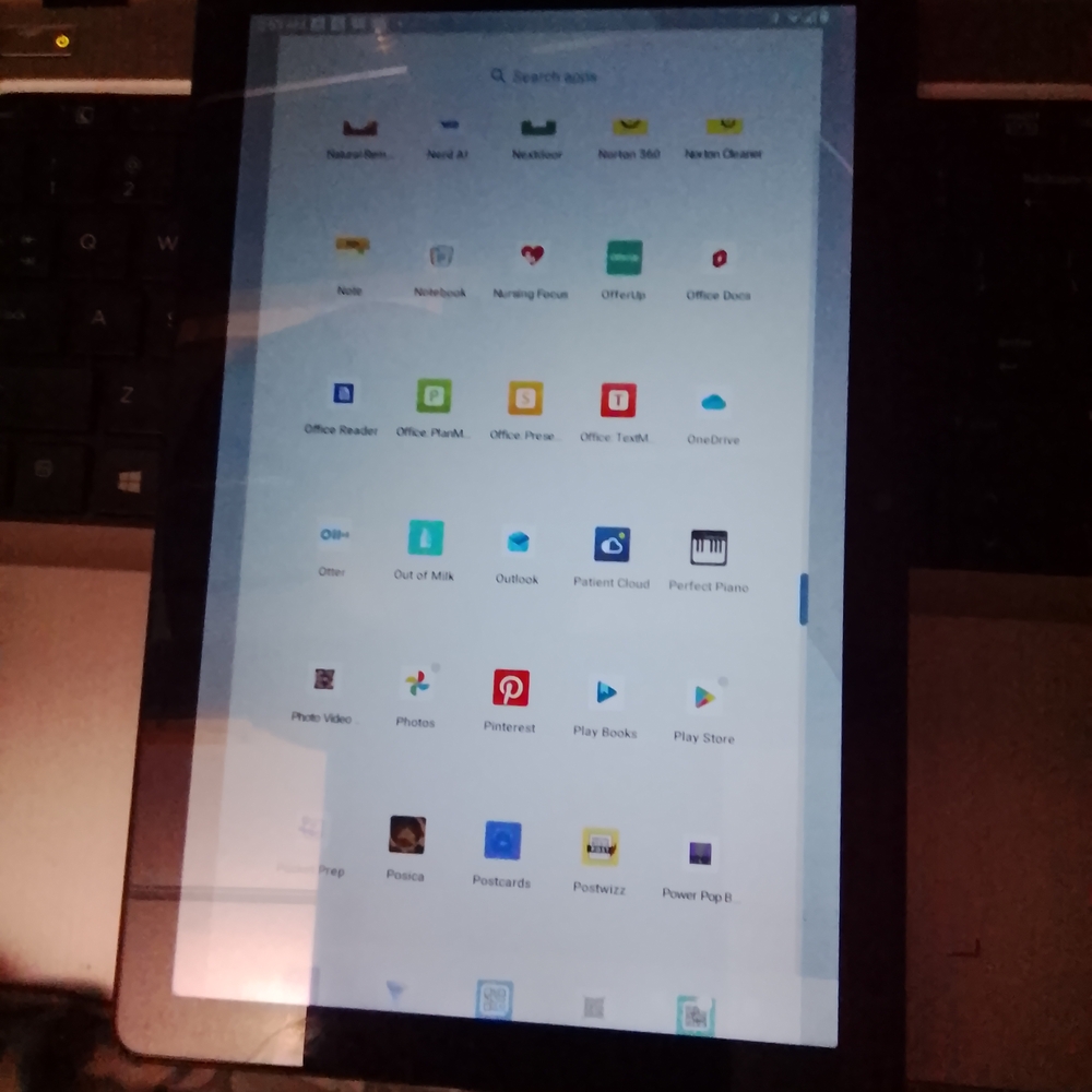 Sleek Black Vortex Tablet with Vibrant Display